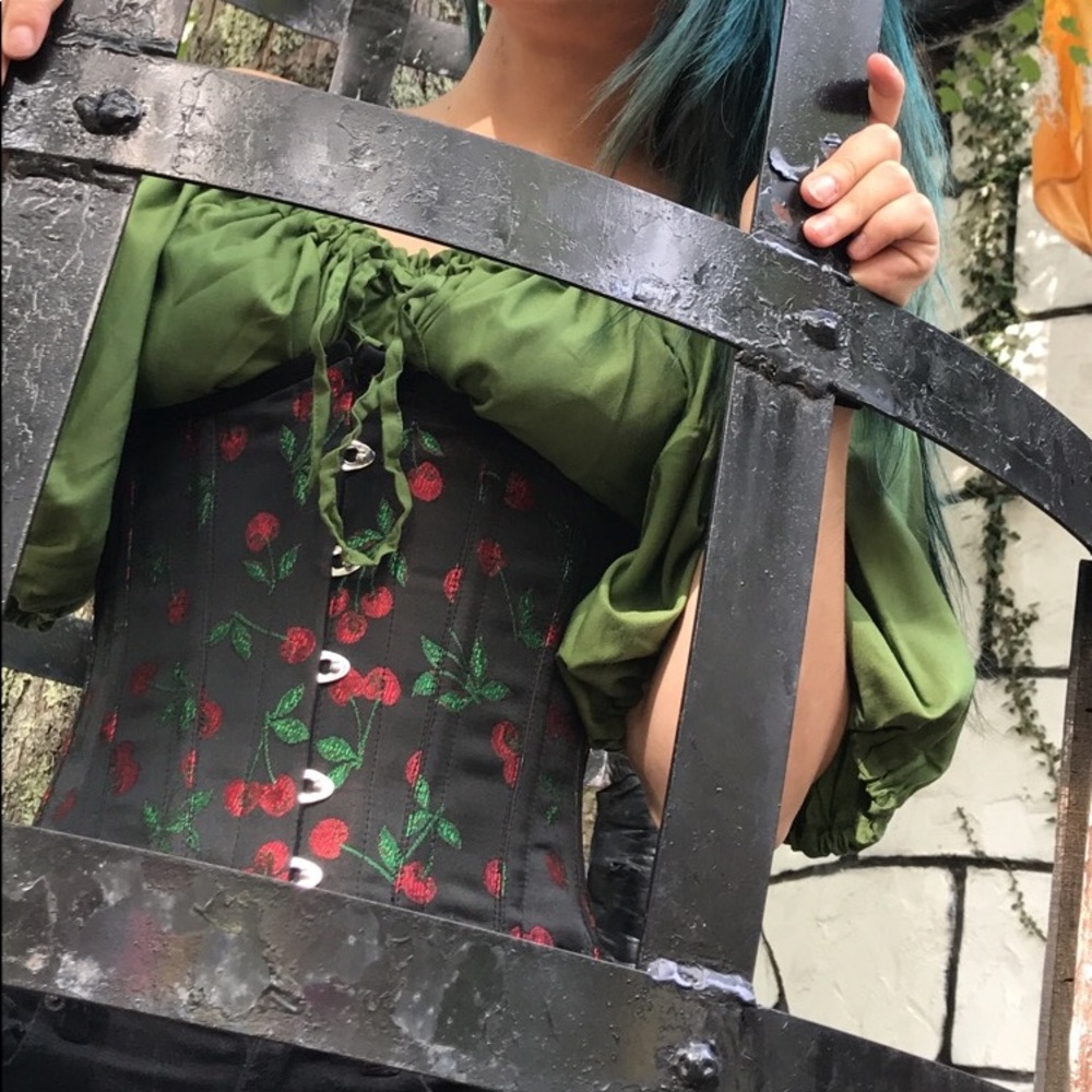 Medieval corset and blouse